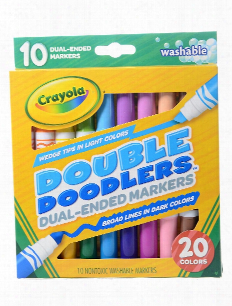 Double Doodlers Markers Dual Tip Set Of 10