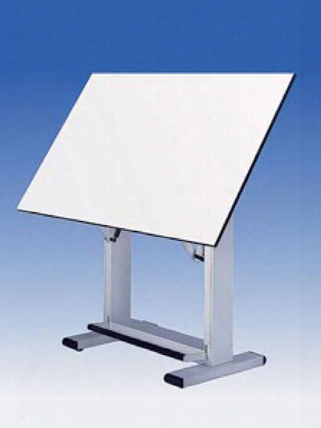 Elite Drafting Table 36 In. X 48 In. White Top With Black Base