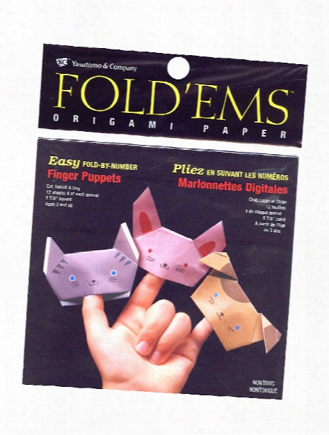 Fold'ems Fold By Number Origami Paper Finger Puppets