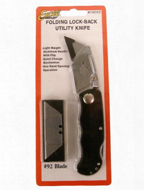 Folding Lock-back Utility Knife Utility Knife With 3 Blades