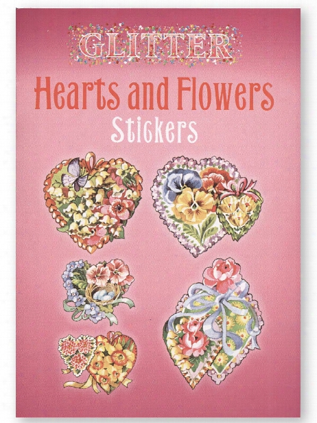 Glitter Hearts And Flowers Stickers Glitter Hearts And Flowers Stickers