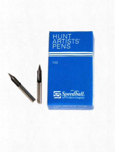 Hunt Artists' Pen Nibs-crow Quill No. 102 Pack Of 2