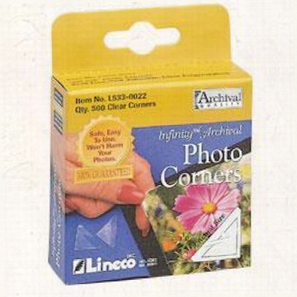 Infinity Clear Photo Corners Pack Of 500