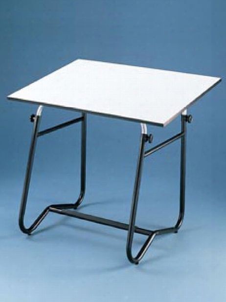 Integra Drafting Table 30 In. X 42 In. White Top With Black Base