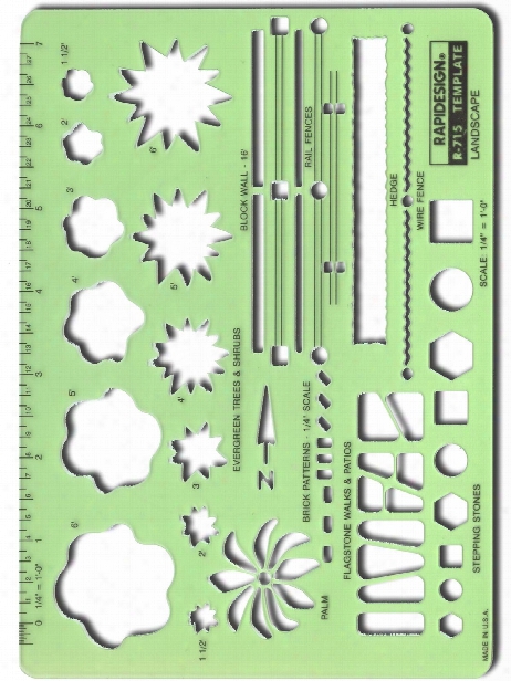 Landscape Drafting And Design Template Landscape Template