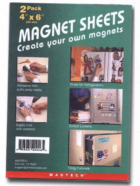 Magnet Sheets 4 In. X 6 In. Pack Of 2