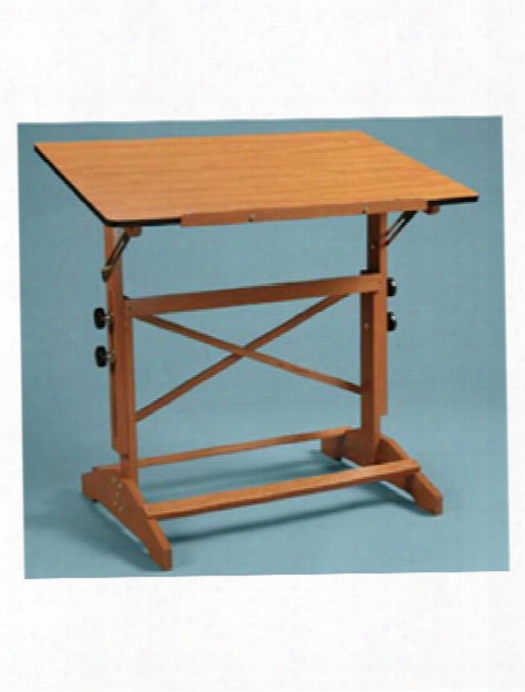 Pavillon Pedestal Drawing Table 24 In. X 36 In. Unfinished