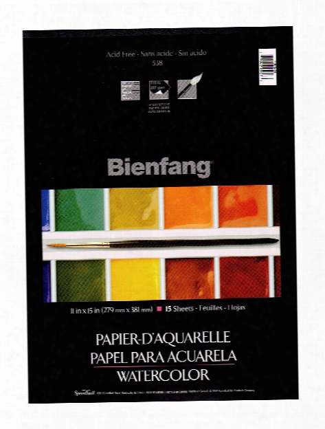 Ph Neutral Watercolor Paper 11 In. X 15 In. Pad Of 15