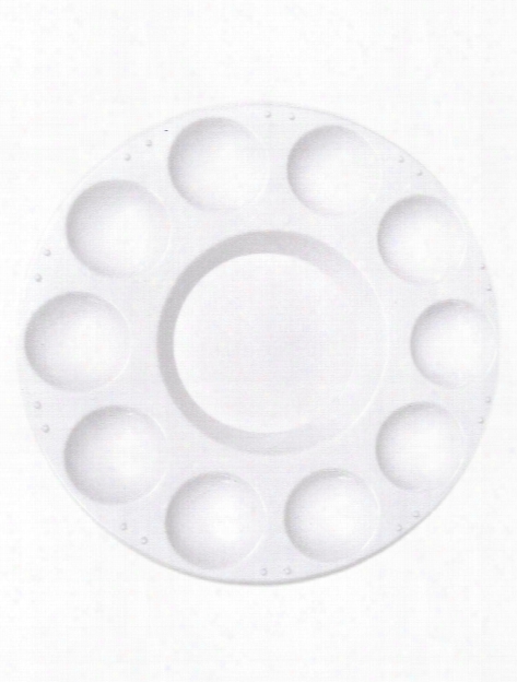 Plastic 10 Well Round Tray Each