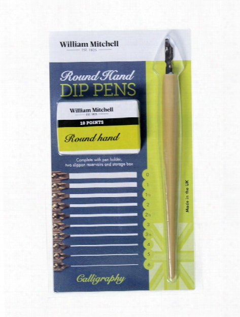 Round Hand Dip Pens Set Of 10