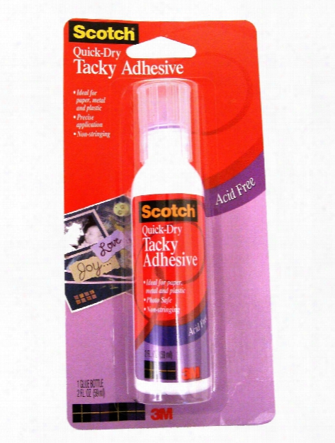 Scotch Quick-dry Tacky Adhesive 2 Fl. Oz.