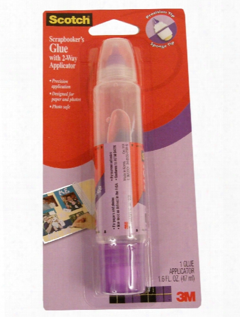 Scotch Scrapbooker's Glue With 2-way Applicator 1.6 Fl. Oz.