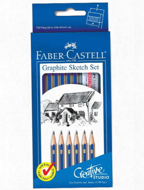 Studio Graphite Sketch Pencils Art On The Go Set Of 12