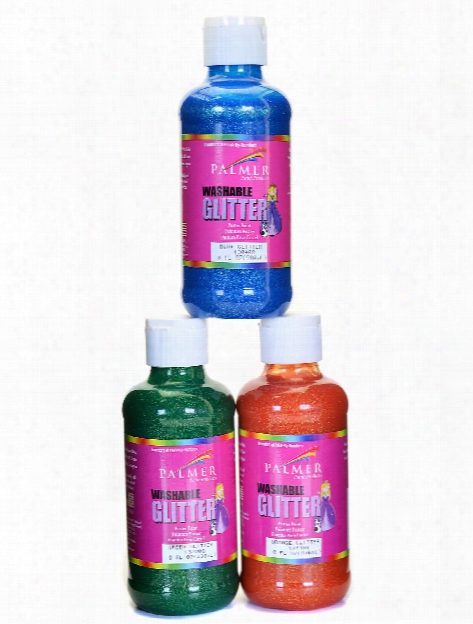 Washable Glitter Poster Paint Teal Glitter