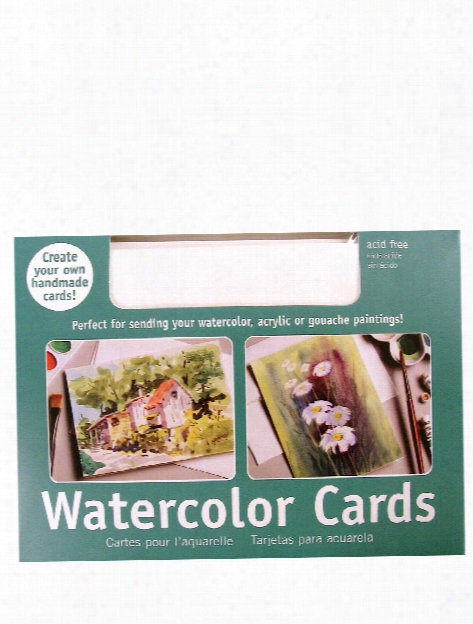 Watercolor Blank Greeting Card Pack Of 50