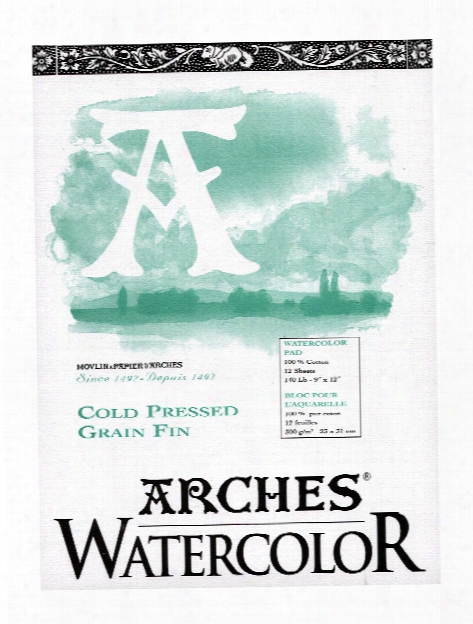 Watercolor Pad 9 In. X 12 In. Rough 140 Lb.