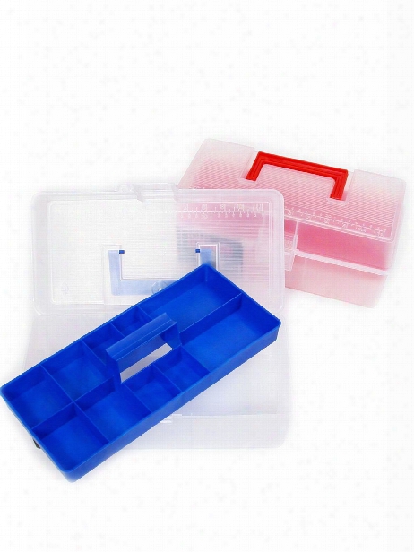 13 Inch Translucent Utility Box Wit H Tray Utility Box