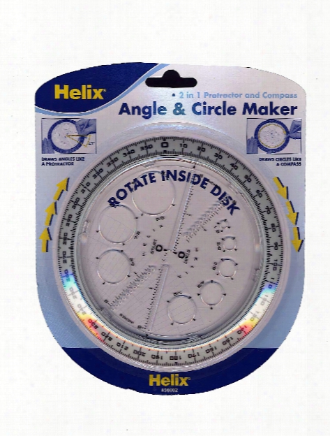 Angle & Circle Maker Protractor Compass