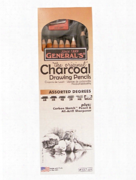 Charcoal Drawing Pencils Set Set Of 6