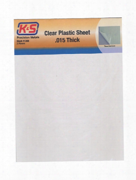 Clear Plastic Sheets 0.030 In. Pack Of 2 8.5 In. X 11 In.