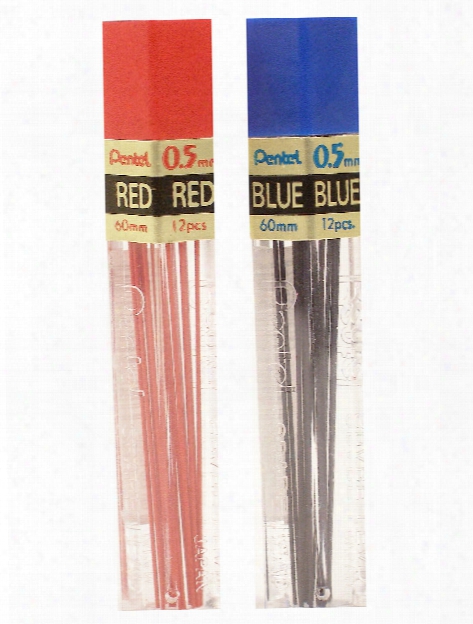 Colored Lead Refills Red 0.7 Mm Tube Of 12