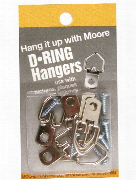 D-ring Hangers Large 1-hole Pack Of 2