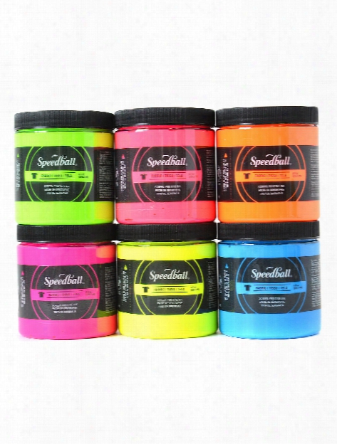 Fabric Screen Printing Ink Fluorescent Hot Pink 8 Oz.