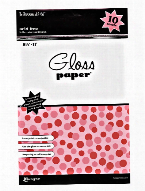 Gloss Paper 10 Sheets 8 1 2 In. X 11 In. White