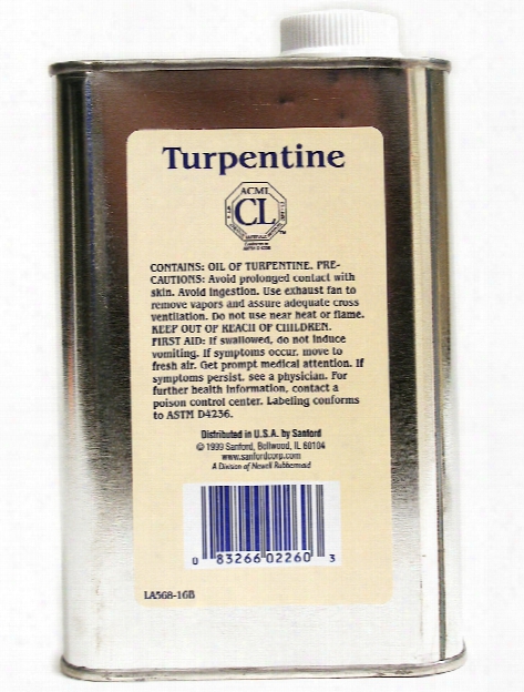 Gum Spirits Of Turpentine 2 1 2 Oz. Bottle