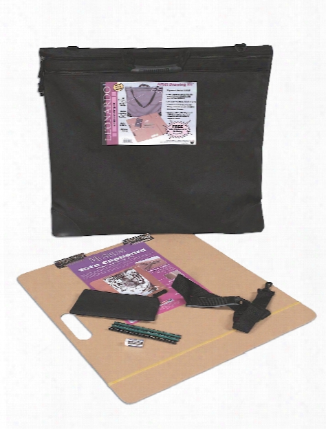 Leonardo Artist Drawing Kit Drawing Kit In Black Portfolio