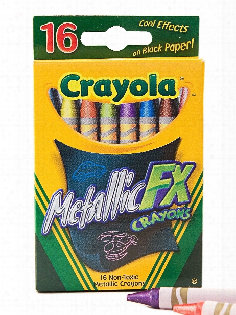 Metallic Crayons Box Of 16