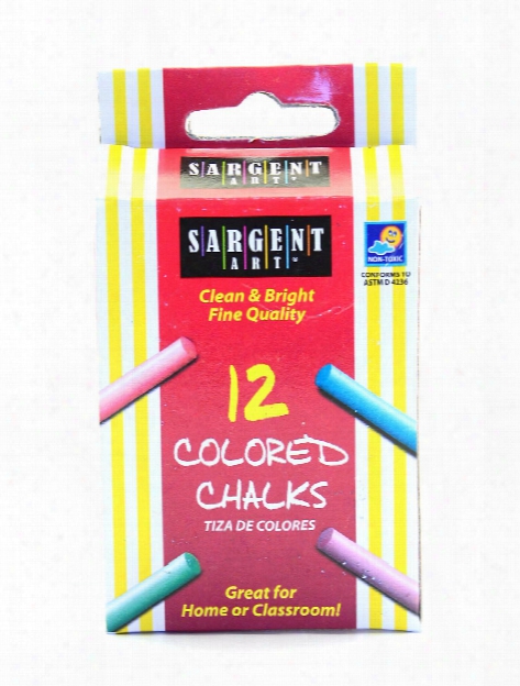 Molded Chalk Assorted Colors Pack Of 12