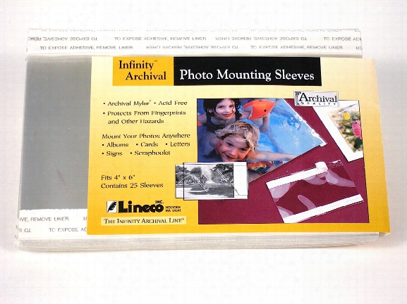 Photo Mounting Sleeves 5 In. X 7 In. Pack Of 25