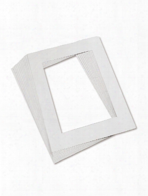 Pre-cut Mat Frames White Pack Of 12