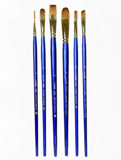 Sapphire Series Synthetic Brushes Long Handle 1 Fan