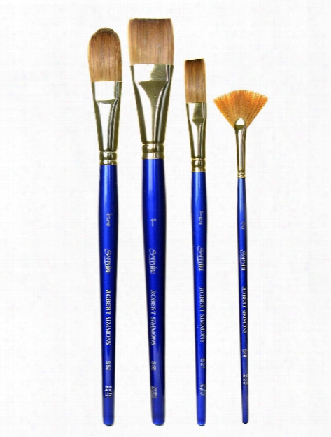 Sapphire Series Synthetic Brushes Short Handle 14 Round S85