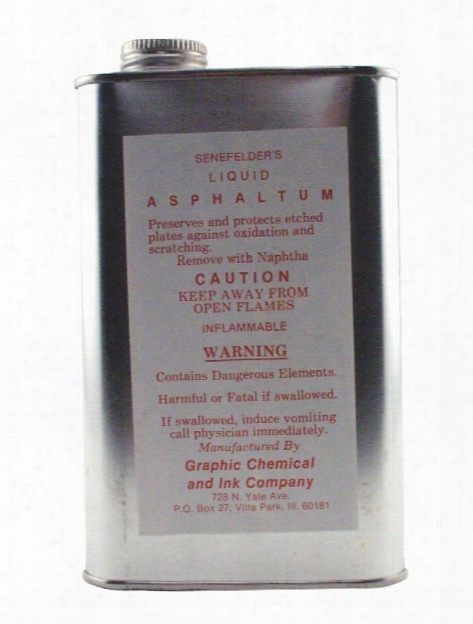 Senefelder's Liquid Asphaltum 16 Oz. Can