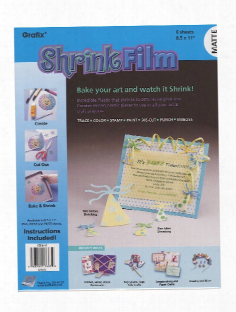 Shrink Film Assorted 8 1 2 In. X 11 In. Pack Of 6