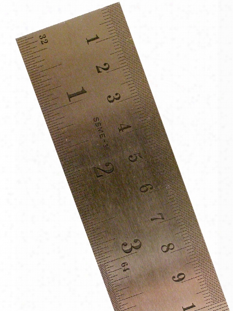 Stailess Steel Rulers Inch Metric With Conversion Table 36 In.