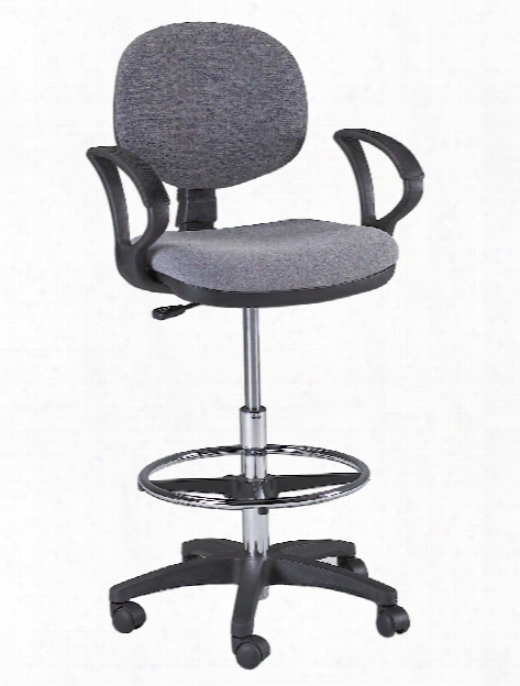 Stanford Drafting And Desk Chairs Drafting Height Black