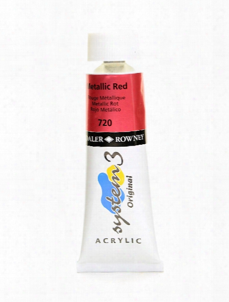 System 3 Acrylic Colour Cadmium Red Deep Hue 75 Ml