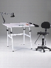 The Berkeley Classic Drafting Table Combo table with drafting height chair