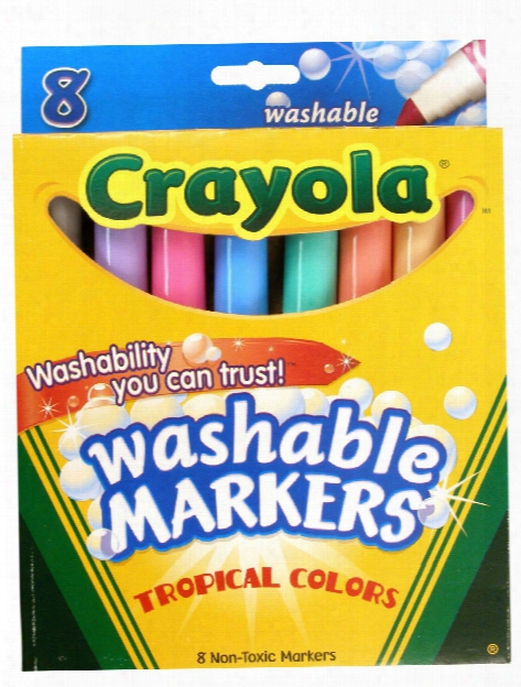 Tropical Colors Ultra-clean Washable Markers Box Of 8