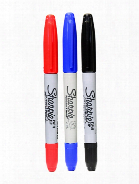 Twin Tip Markers Black
