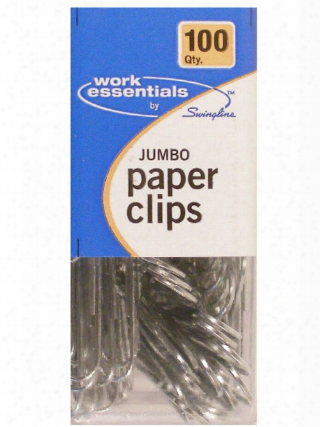 Work Essentials Jumbo Paper Clips Pack Of 100