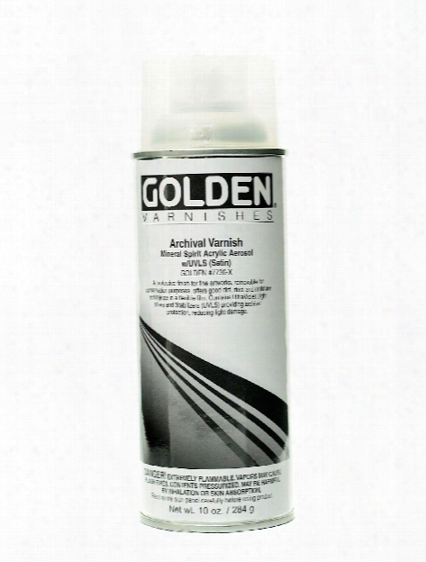 Archival Mineral Spirit Acrylic Spray Varnish Gloss 10 Oz.