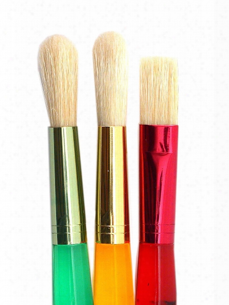 Big Kid's Choice 3-piece Flat And Round Brush Set Set Of 3