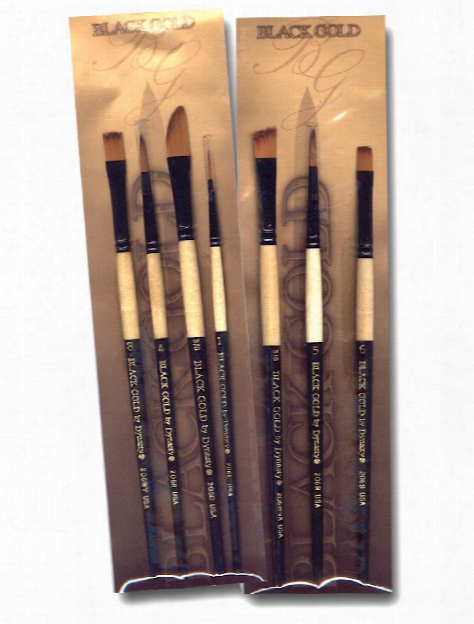 Black Gold Brush Sets Landscape Portrait Set Of 4