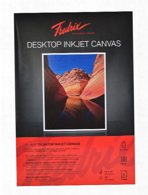 Desktop Inkjet Canvas 8.5 In. X 11 In. Pack Of 10 Sheets