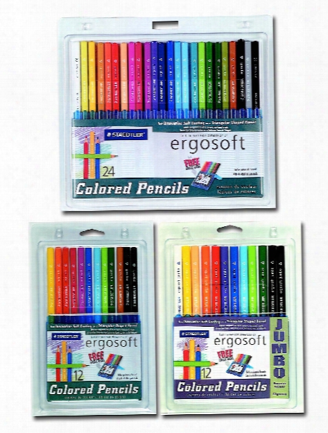 Ergosoft Colored Pencil Sets 3.0 Mm Set Of 24